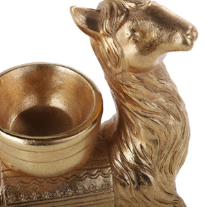 Golden Lama candle Holder