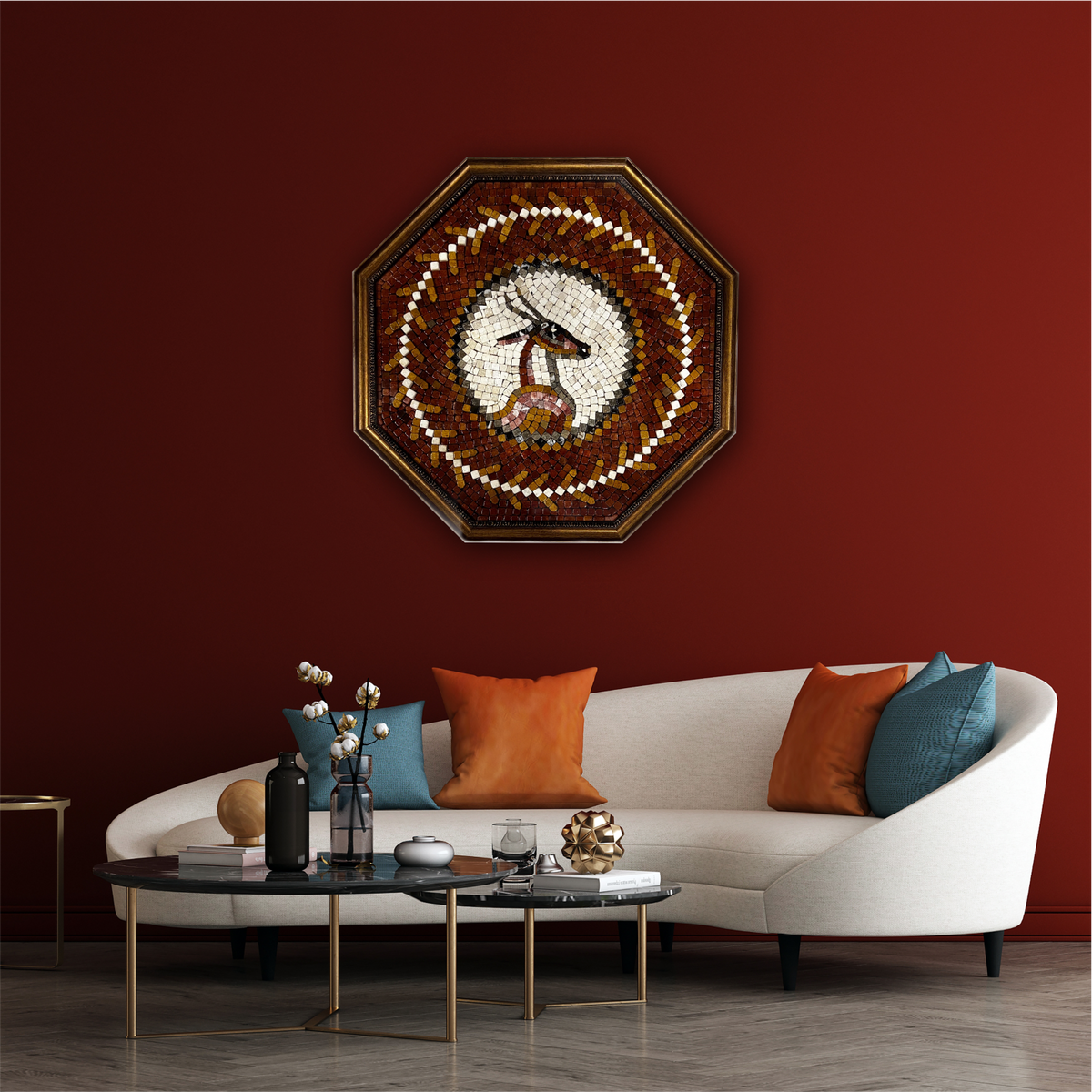 Siberian ibex Stoned Wall Mosaics (24" inches)