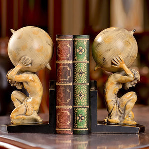 Aristotle Under World Globe Book Rack