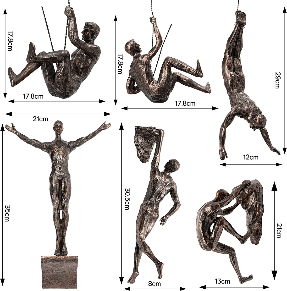 Targen Climbing Men Figures Wall Hanging