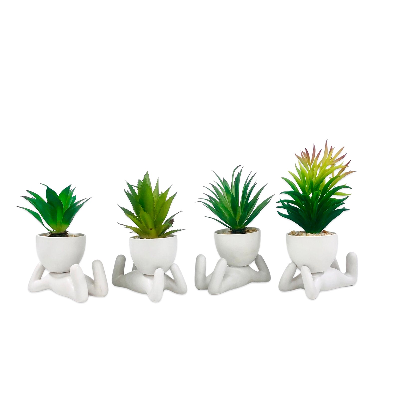 Laying Lite Pot Planter (White)