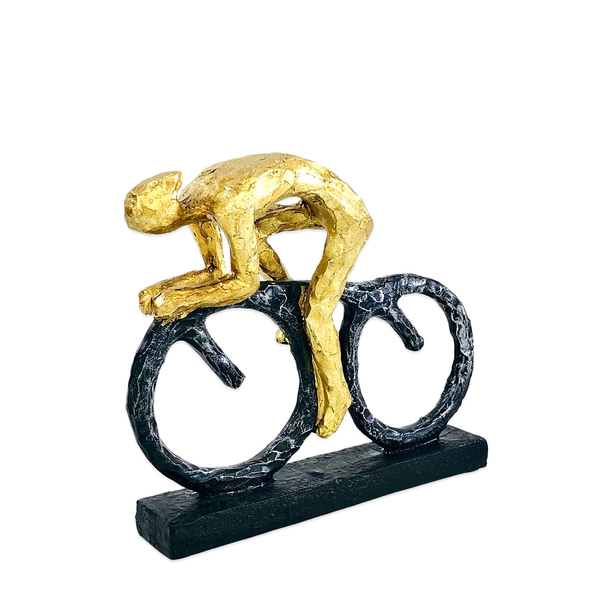 Cycling Gold Men Figures Decor