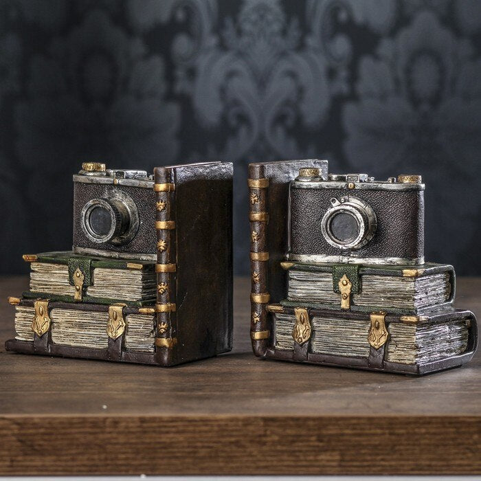 Vintage Camera Bookends