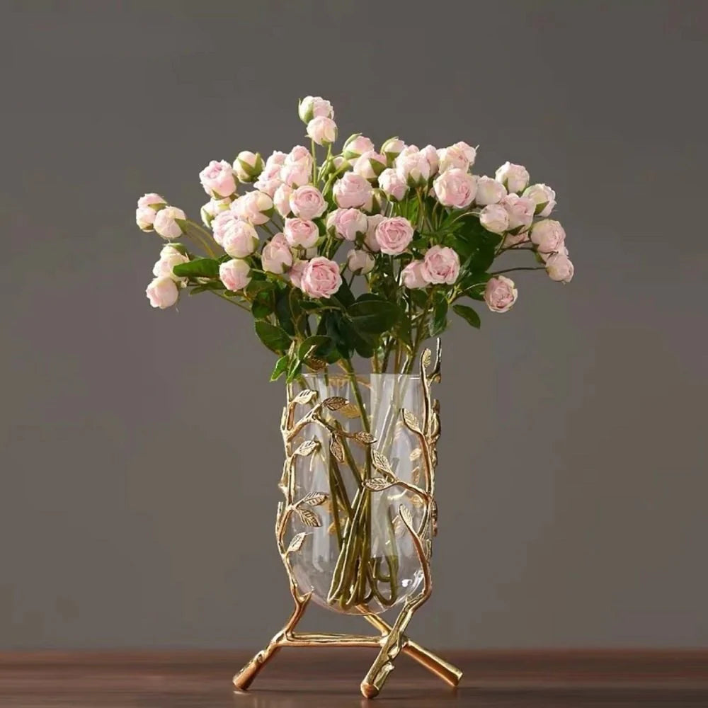 Aveo Golden Leafe Vase