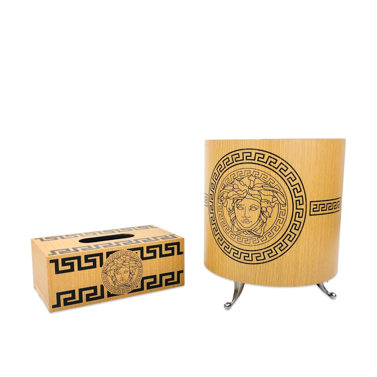 Versace Pattern Box Versace Basket with Tissue Box Set - Homsstore