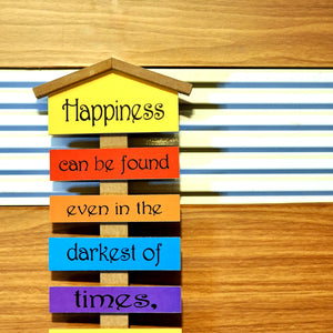 Happiness Colours Wall Quotation