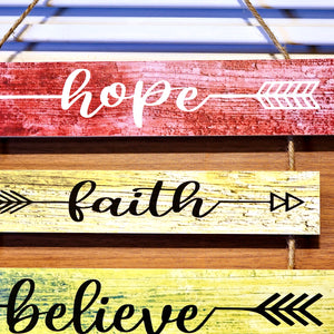 Hope & Faith cluster Wall Quotation