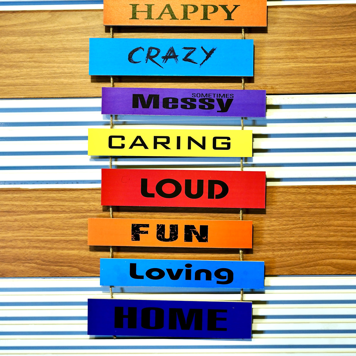 Welcome Colourful cluster Wall Quotation