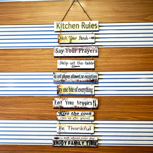 Kitchen Rules cluster Wall Quotation