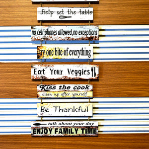 Kitchen Rules cluster Wall Quotation