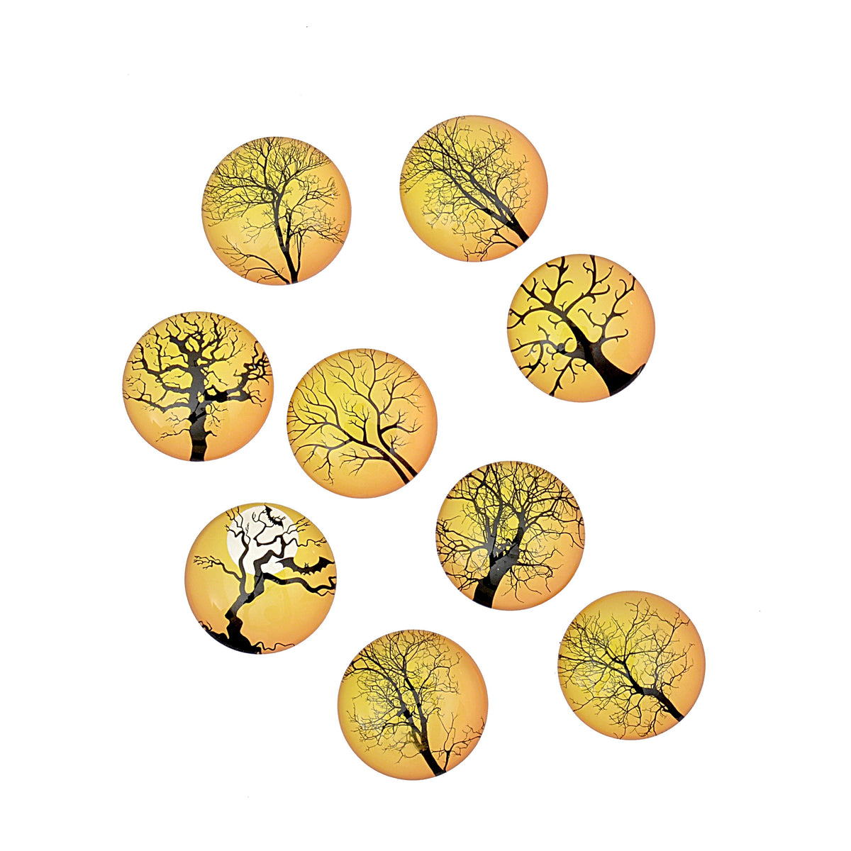 Decorative Tree Design Fridge Magnets (Pack of 2)