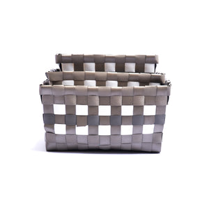 Braided Basket (Set of 3) (Brown)