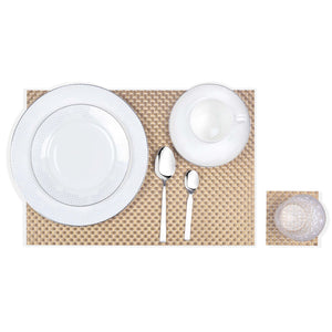 Braided Textured Plastic Place-mat (Set of 2)