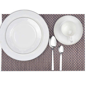 Braided Textured Plastic Place-mat (Set of 2)