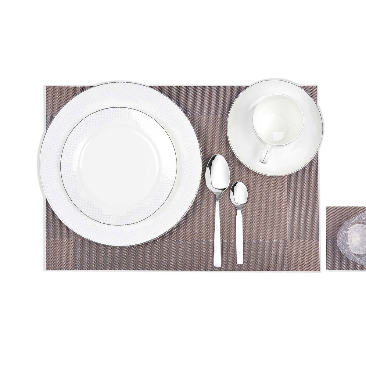 Textured Plastic Place-mat   (Set of 2)