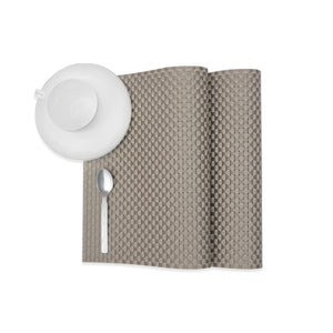Silver Braided Design Plastic Place-mat (Set of 2)