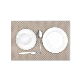 Silver Braided Design Plastic Place-mat (Set of 2)
