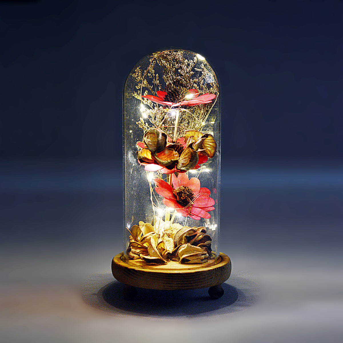 Decorative Forest Flower Design Lightning Pot Poori