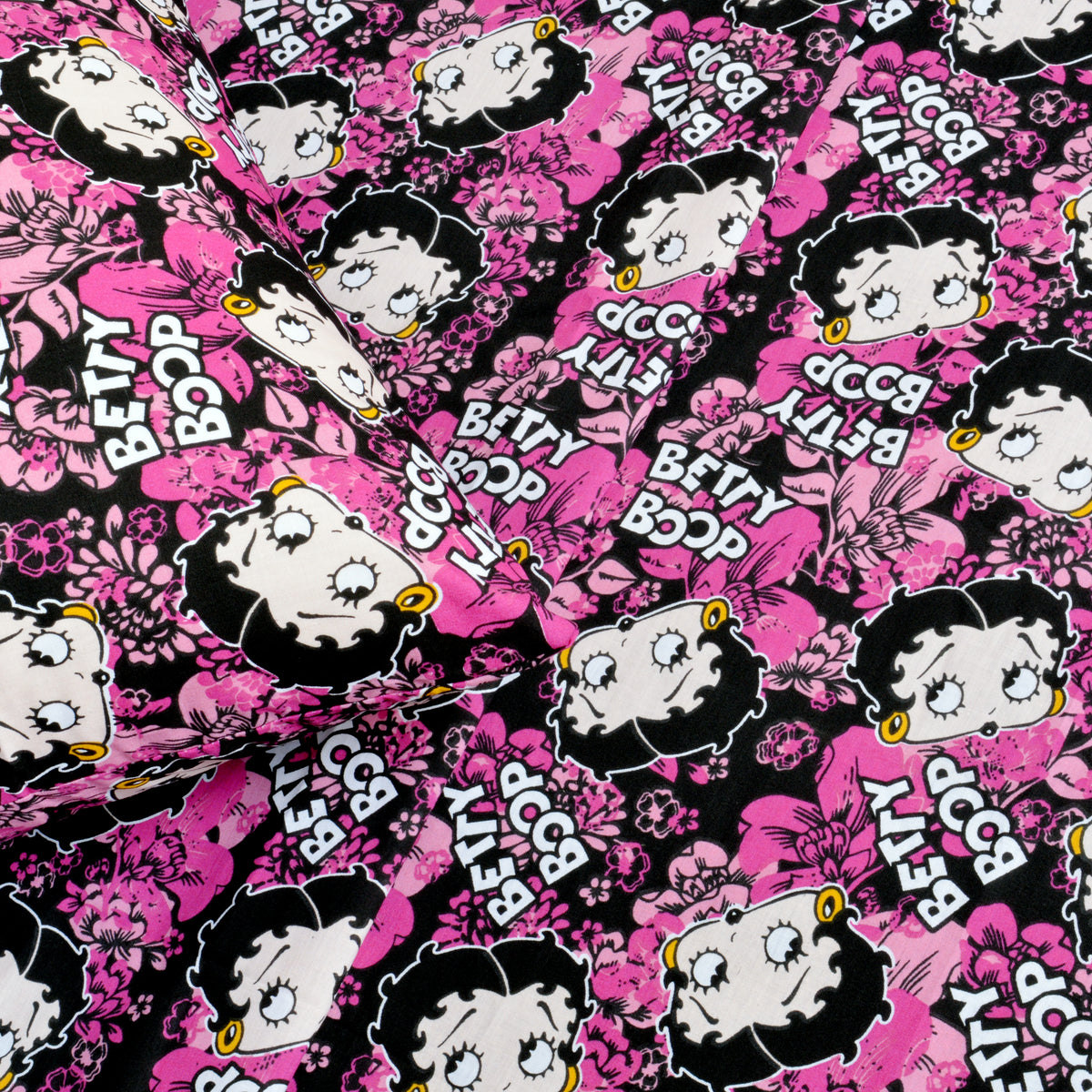 Betty Boop Character Pink Bed-sheet with Pillow case