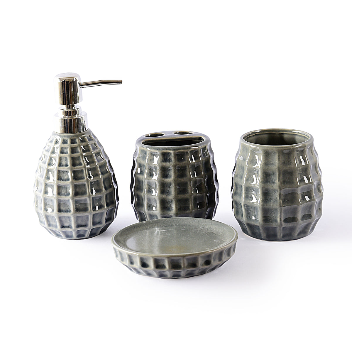 Perspective Design Reflective Bath Set