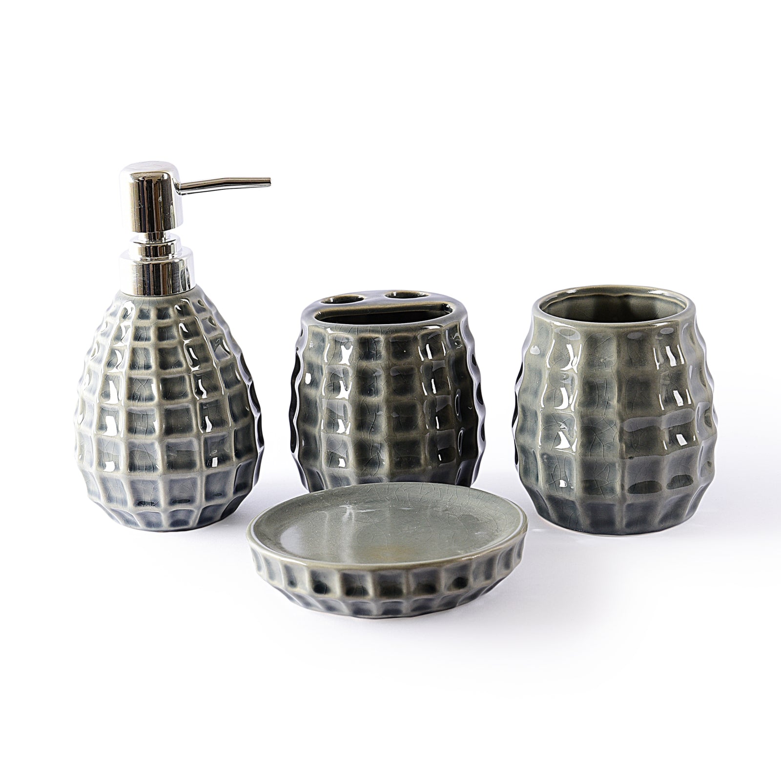 Perspective Design Reflective Bath Set