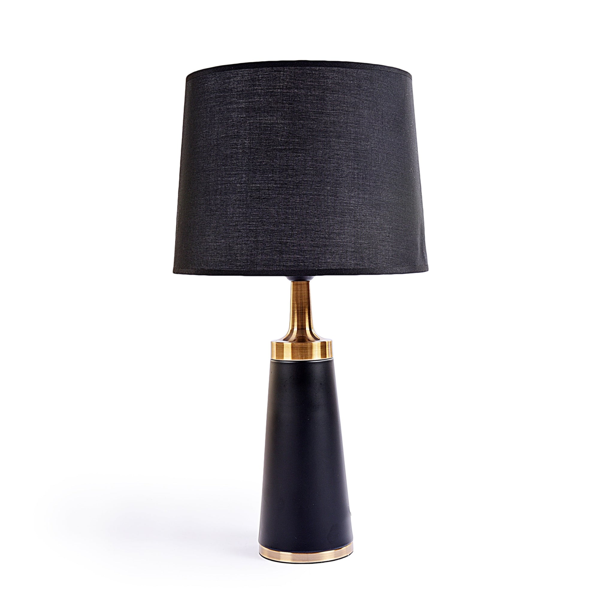 Matt Black Brass Table Lamp