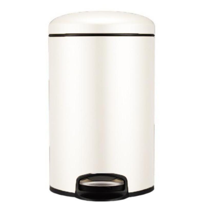 Maggey Brushed White Step Bin by EKO