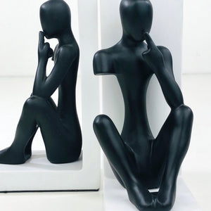 Black Silent mannequins Bookend