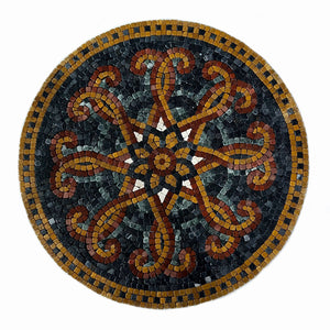 ARABESQUE PATTERN STONED WALL MOSAICS (24" INCHES)