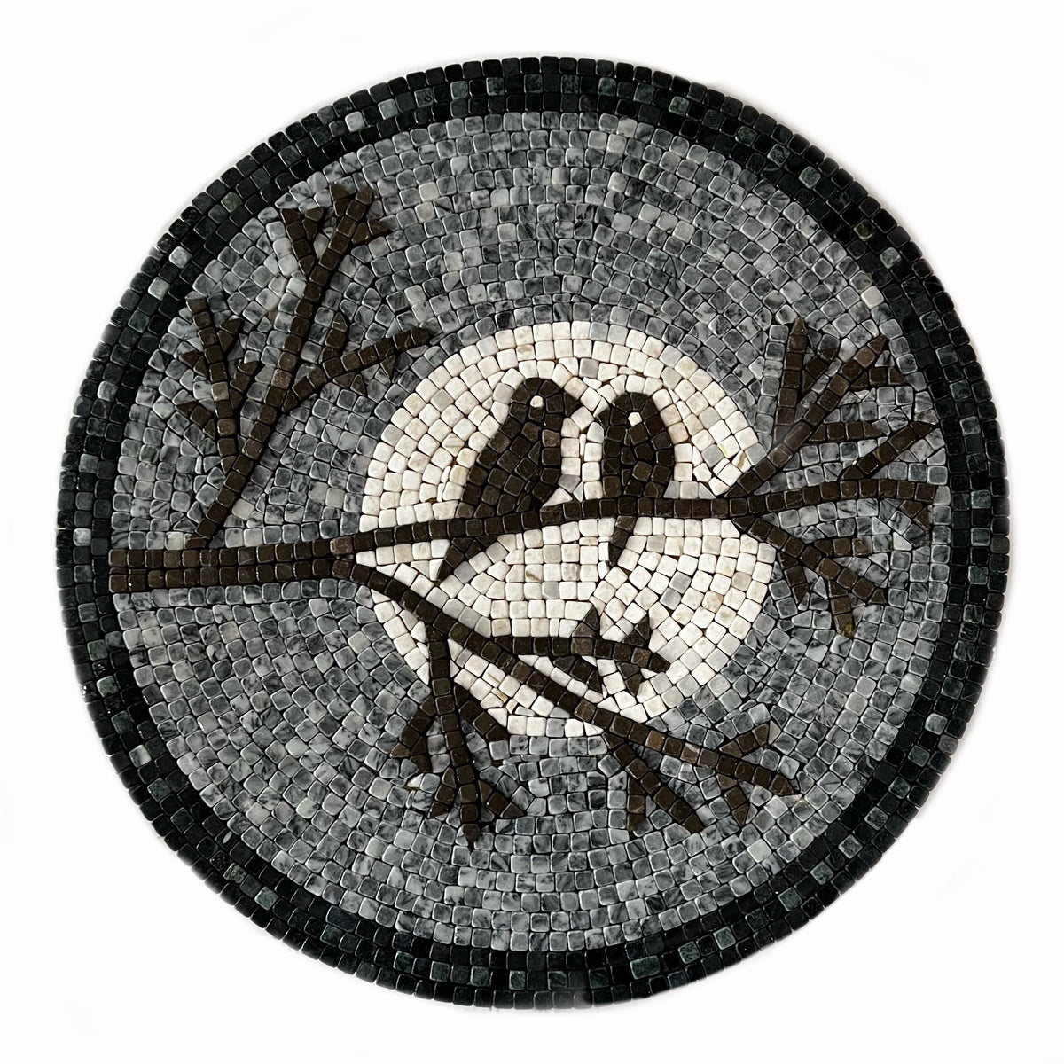 Chirping Bird in Evening  Stoned Wall Mosaics (24" inches)