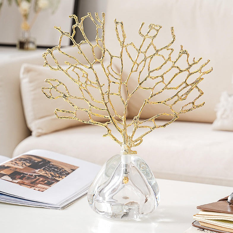 Coral with Crystal Base