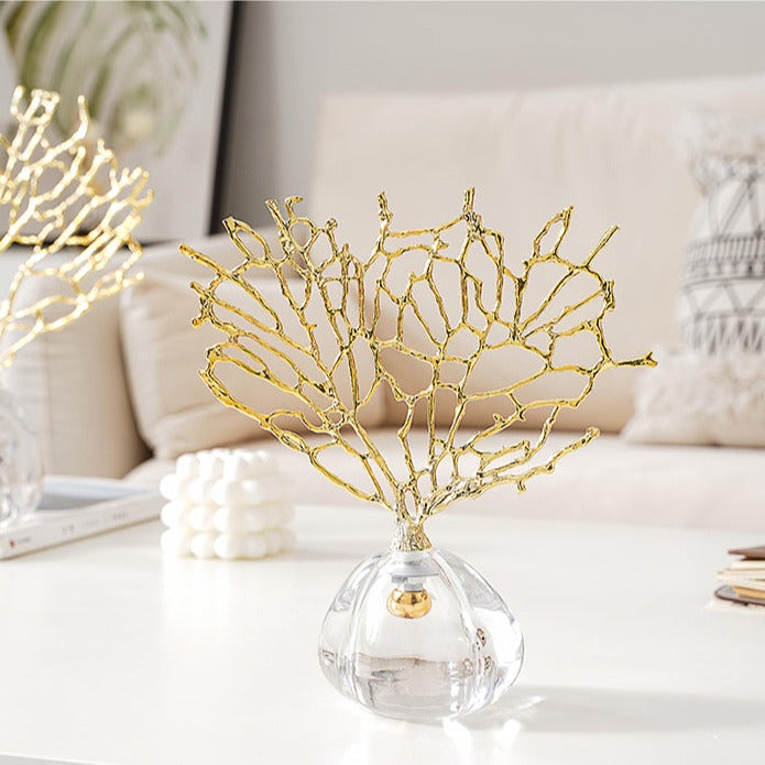 Coral with Crystal Base