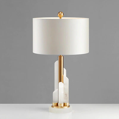 SAFAVIEH Cora Alabaster Marble/ Brass Table Lamp
