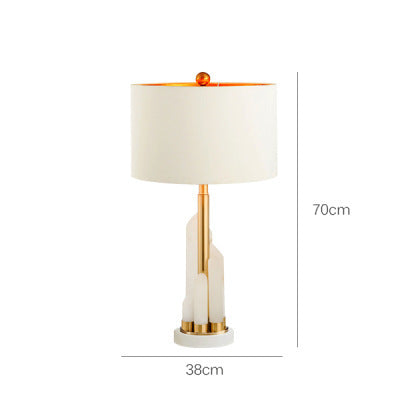 SAFAVIEH Cora Alabaster Marble/ Brass Table Lamp