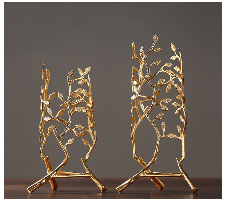 Aveo Golden Leafe Vase