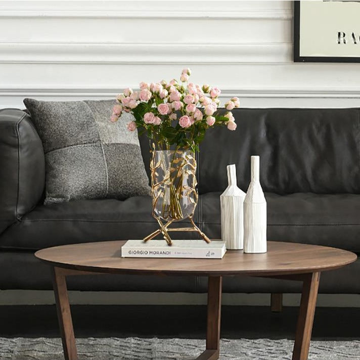 Aveo Golden Leafe Vase