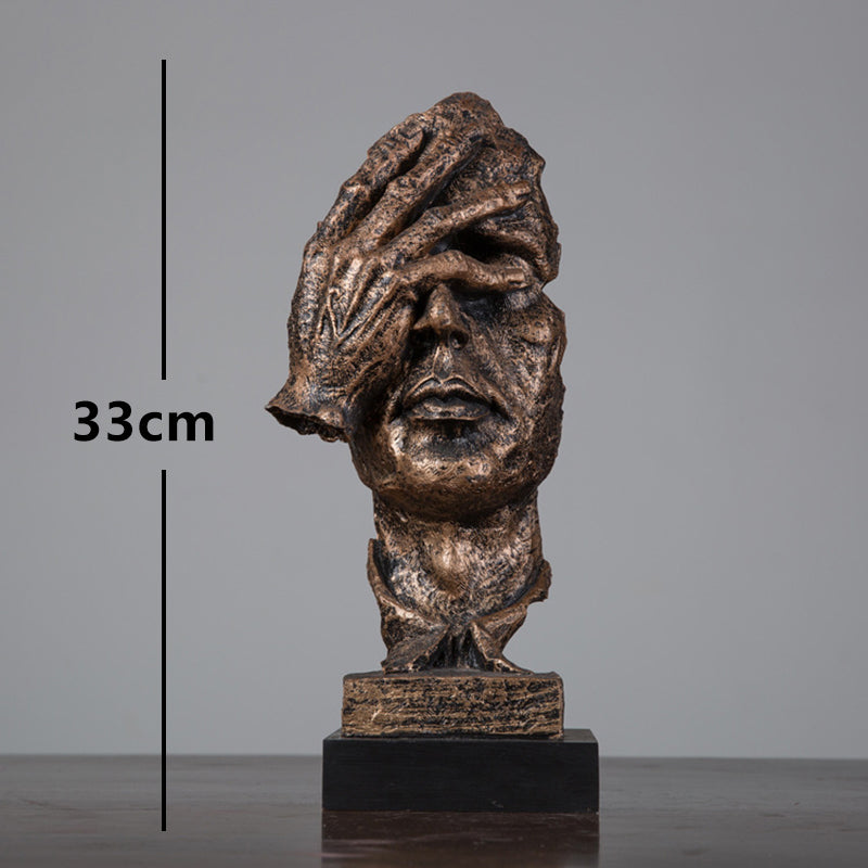 Artalife Modern face Sculpture (Copper)