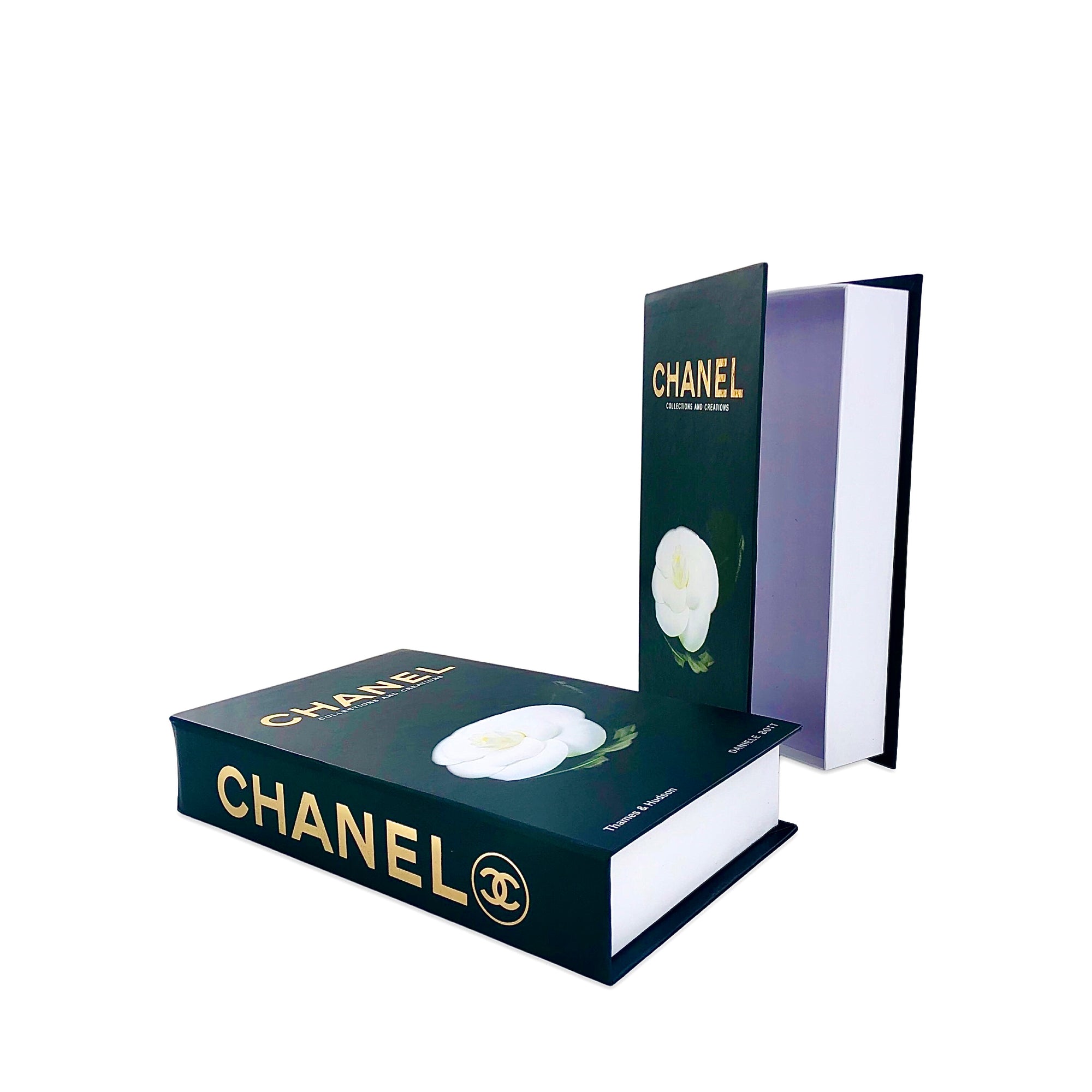 Chanel White Rose Book Design Storage Box