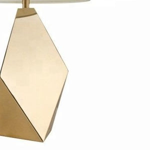 Abstract Brass Base Table Lamp