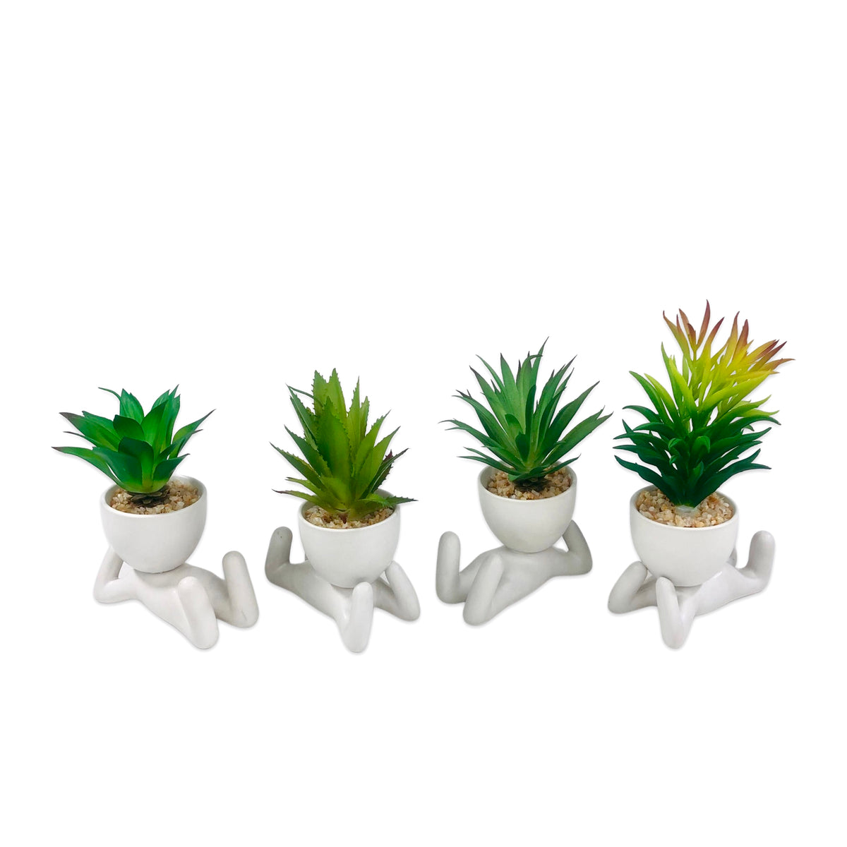 Laying Lite Pot Planter (White)