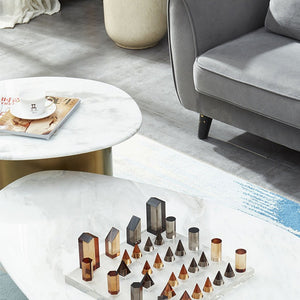 Regency Glass Chess Set