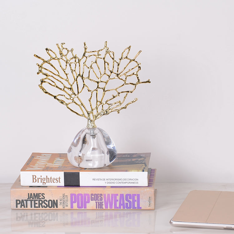 Coral with Crystal Base