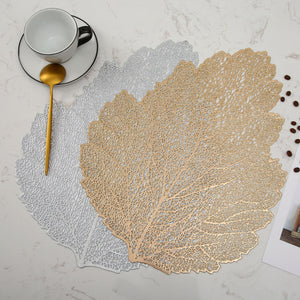 Golden Leaf Design place mat (set of 2)