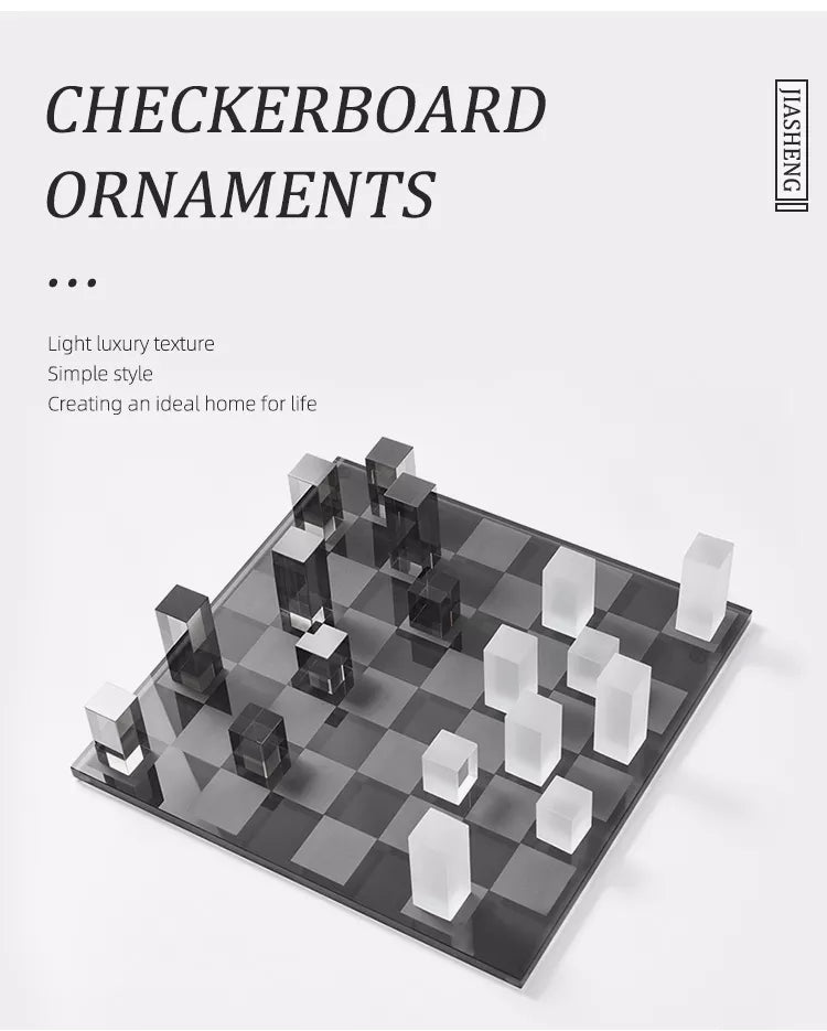 Tizo Frosted Glass Chess Set