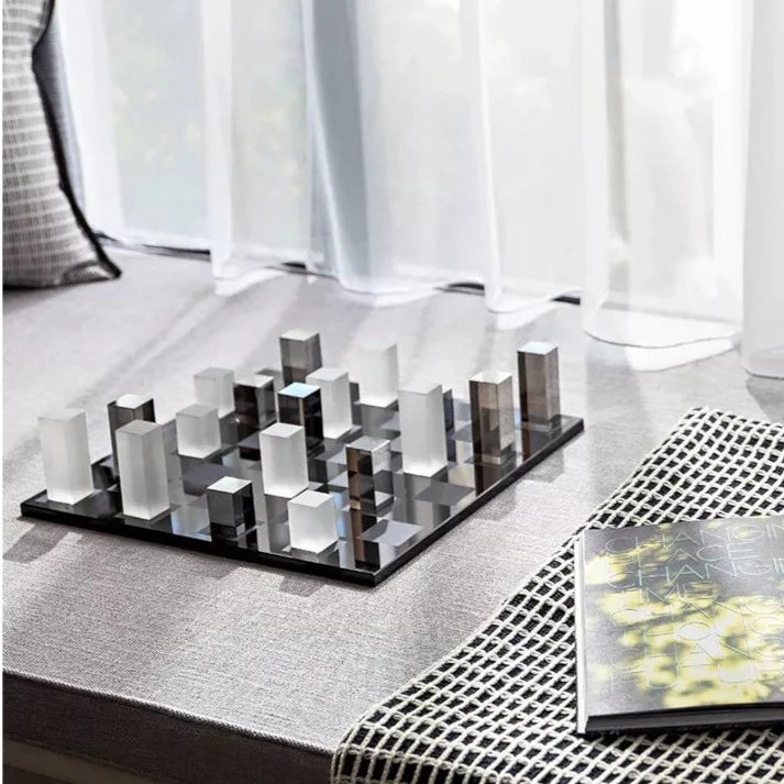 Tizo Frosted Glass Chess Set