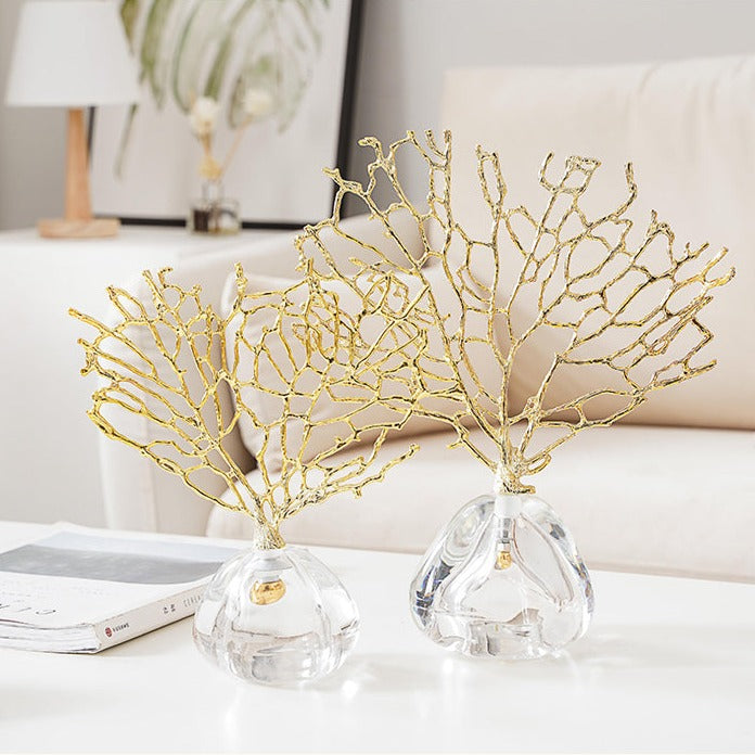 Coral with Crystal Base