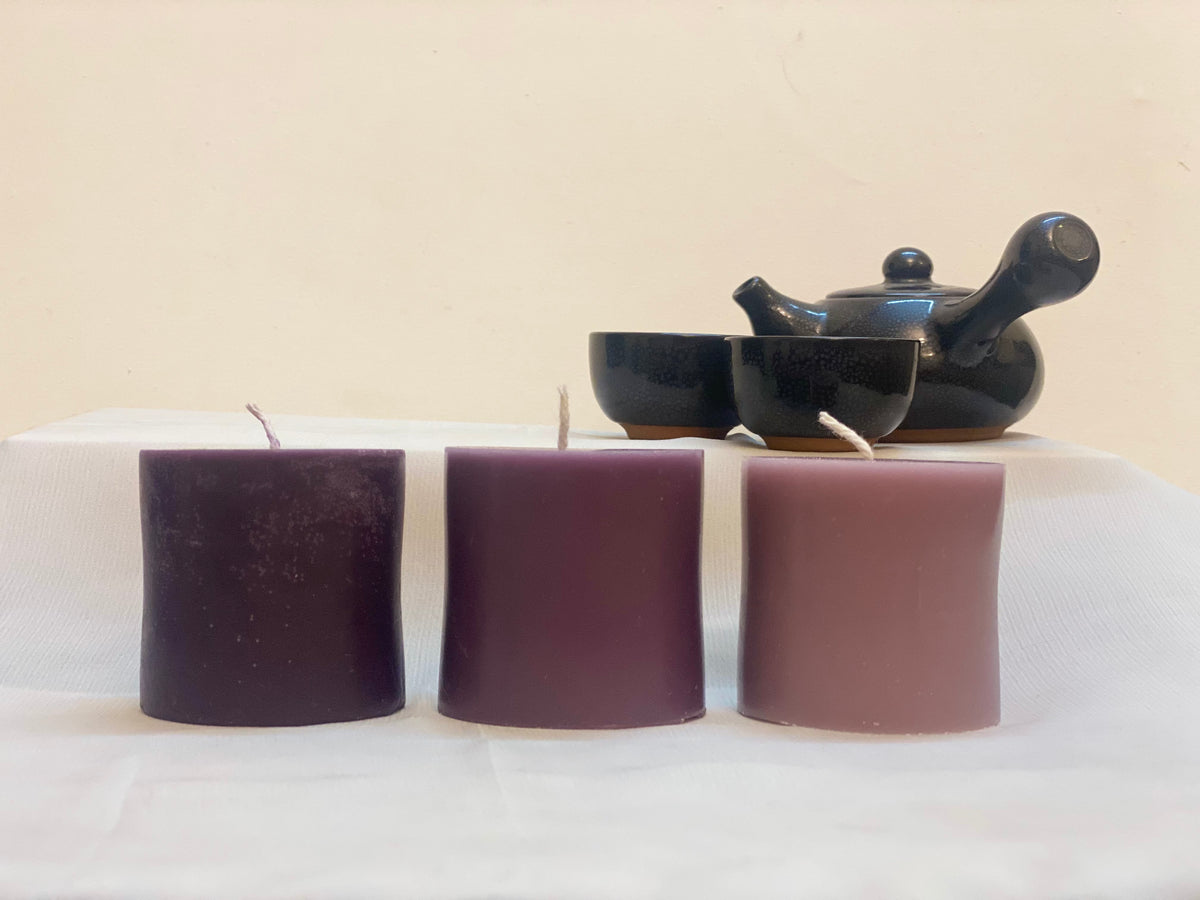 LAVANDER pillar Candle (Set of 3)