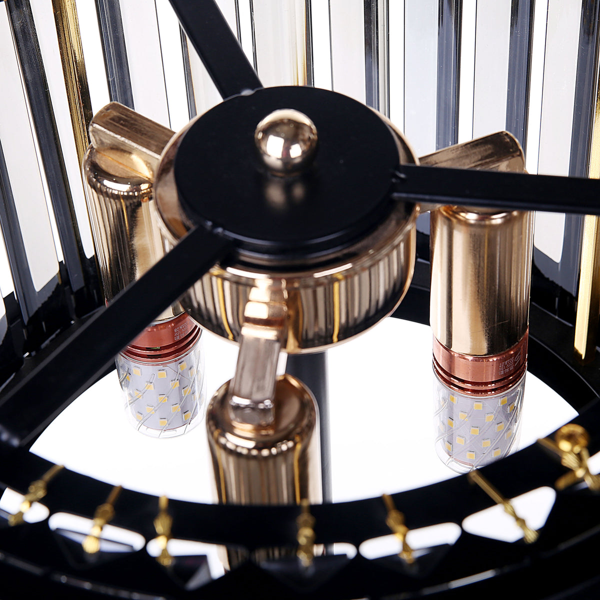 Matt Black Handeld Bars Table Lamps