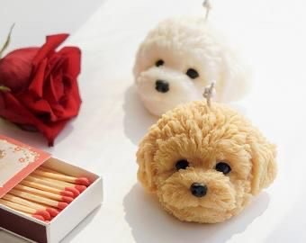 Puppy Face Candle