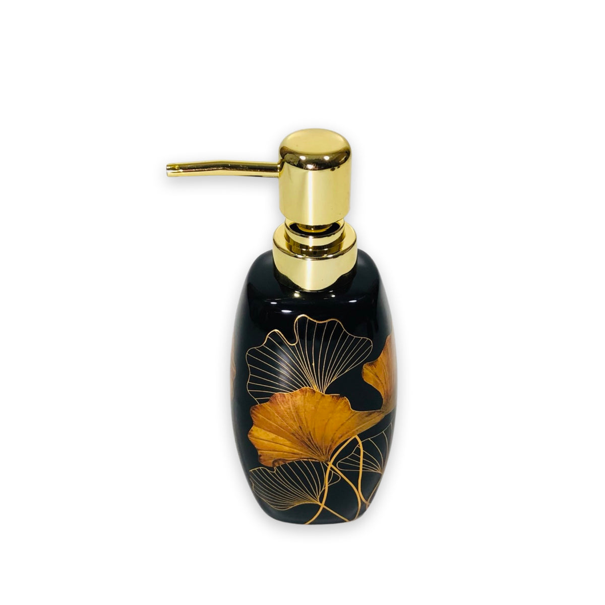 Gold Patel Black Bathroom Set